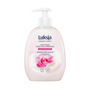 Жидкое крем-мыло "Роза и молочные протеины", Luksja Creamy & Soft Softening Rose & Milk Proteins Caring Hand Wash