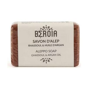Мыло с аргановым маслом и рассулом, Beroia Aleppo Soap With Argan Oil & Rhassoul