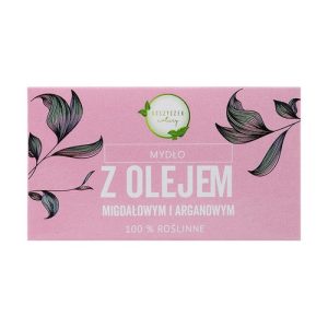 100% растительное натуральное мыло с миндальным и аргановым маслом, Koszyczek Natury