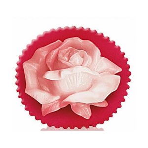 Глицериновое мыло "Роза", красно-белое, Bulgarian Rose Soap