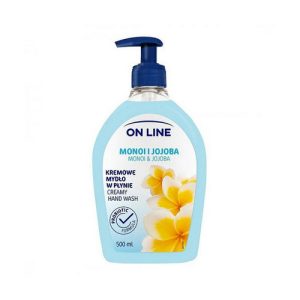 Жидкое мыло с дозатором, On Line Monoi&Jojoba Soap