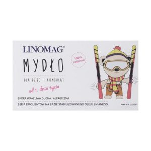 Мыло с первых дней жизни, мишка с лыжами, Linomag