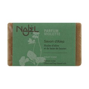Мыло алеппское "Фиалка", Najel Aleppo Soap Organic Violet Soothing