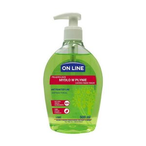 Жидкое мыло c дозатором, On Line Antibacterial Lime Soap