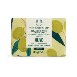 Мыло для лица и тела "Оливка", The Body Shop Olive Cleansing Face & Body Bar