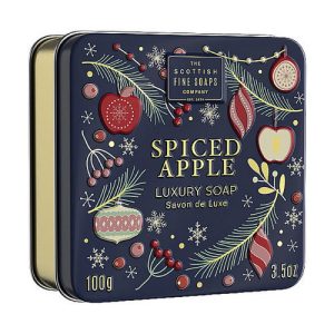 Мыло в металлической коробке, Scottish Fine Soaps Spiced Apple Luxury Soap