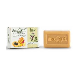 Оливковое мыло с манго и папайей, Aphrodite Olive Oil Soap With Mango & Papaya