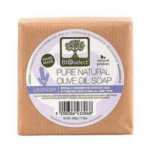 Натуральное мыло с оливковым маслом и ароматом лаванды, BIOselect Olive Oil Soap