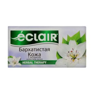 Мыло туалетное "Бархатистая кожа с экстрактом лепестков лилии", Eclair Herbal Therapy