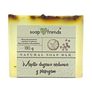 Глицериновое мыло для тела "Кедр с перцем", Soap&Friends