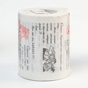 Сувенирная туалетная бумага Анекдоты, часть 7 мини, 9,5х10х9,5 см, микс