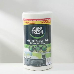 Набор полотенец универсальных Master Fresh «Соты», 21x25 см, спанлейс, 100 шт в рулоне, цвет белый