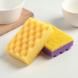 Набор губок кухонных GRIFON, 9,5x6,5x2,8 см, 2 шт, цвет МИКС