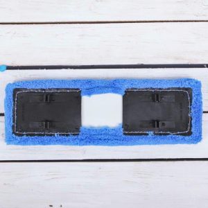 Насадка для плоской швабры с отжимом Доляна 35,5x11,5 см, микрофибра, цвет синий