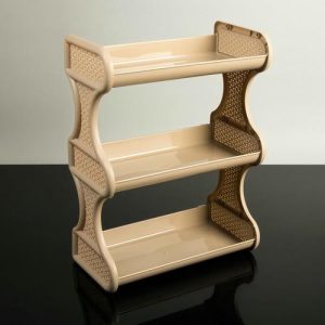 Полка навесная 3-х секционная BranQ Nature, 32,4x17x41,7 см, цвет кофейный