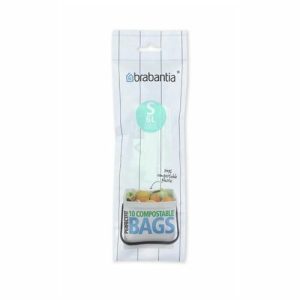 Пакет пластиковый Brabantia PerfectFit, биоразлагаемый, размер S (6 л), 10 шт