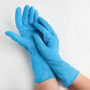 Перчатки нитриловые усиленные с удлиненной манжетой Усиленные+ L, 50 шт/уп 15 гр