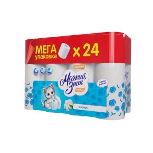 Бумага туалетная Мягкий Знак Comfort, 2 слоя, 24 рулона