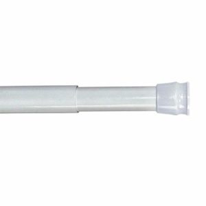 Карниз для ванной комнаты Milardo 110-200 см, белый