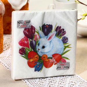 Салфетки бумажные New line «Кролик», 2 слоя, 33*33 см, 20 шт