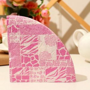 Салфетка New line Decor Экзотика розовое золото, фигурная, 12 шт