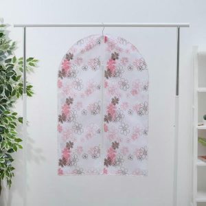 Чехол для одежды Доляна, 60x90 см, спанбонд, цвет МИКС
