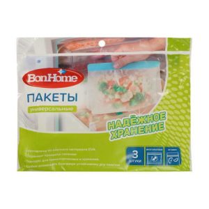 Пакеты универсальные, BonHome, 3 шт
