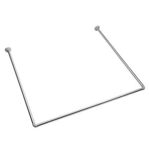 VETTA Карниз для ванной угловой 90x90x90см, нерж.сталь